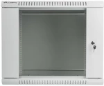 Lanberg wall-mounted installation rack cabinet 19'' 9U 600x450mm gray (glass door)