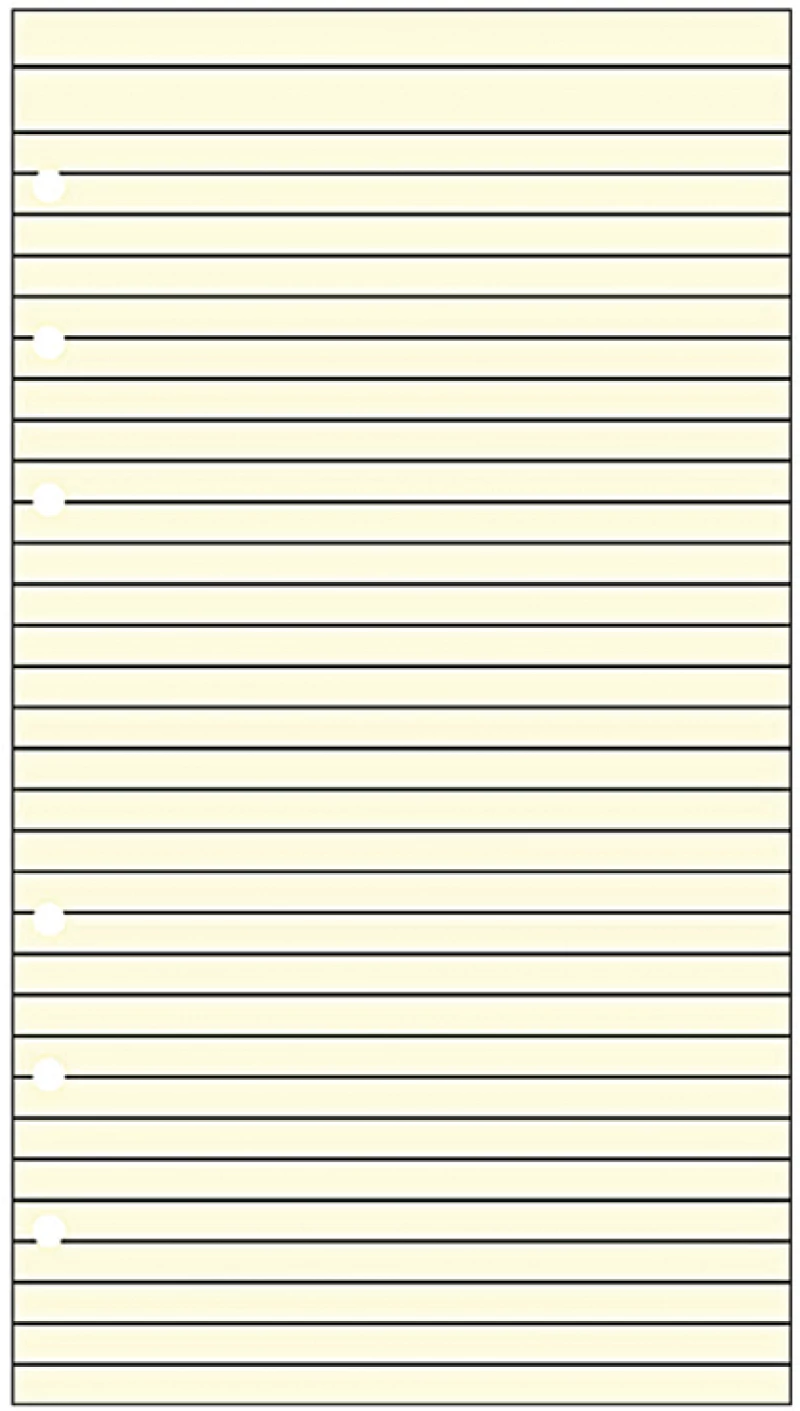 Contax Organizer Personal 2503 φύλλα σημειώσεων ριγέ 20φ κίτρινα