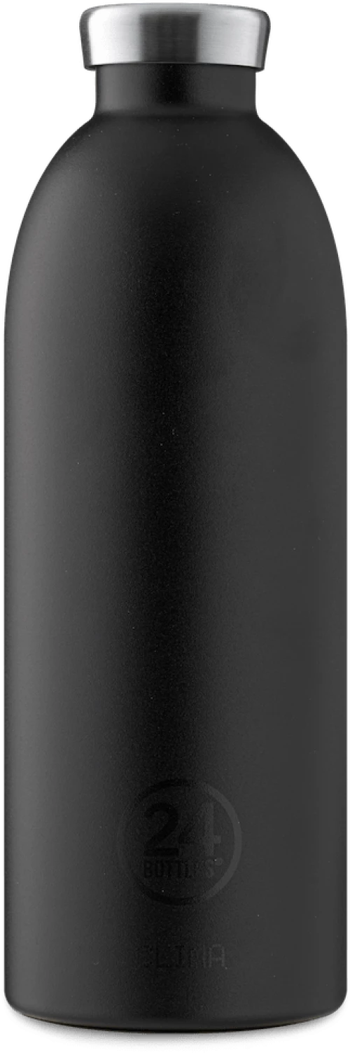 24 Bottles - Clima Bottle 0,85 L  - Stone Finish - Tuxedo Black (24B452) / Home and Kitchen