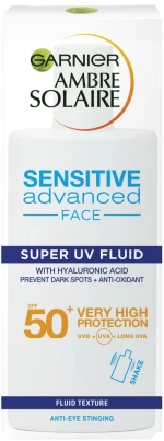 Garnier - Sensitive Avdanced Anti-Dark Sports Face Fluid SPF 50+ 40 ml / Beauty