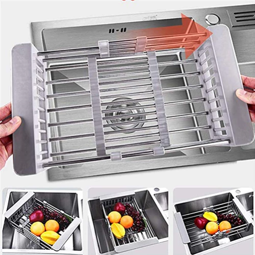 Καλάθι στραγγιστήρι νεροχύτη πτυσσόμενο