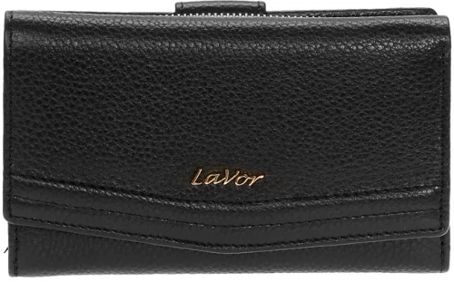 Γυναικειο Δερμάτινο Πορτοφόλι lavor-6019-black Μαυρο (ΜΕ ΔΩΡΟ ΓΥΝΑΙΚΕΙΟ ΝΕΣΕΣΕΡ)