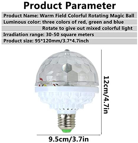 Λάμπα πολύχρωμη περιστρεφόμενη led