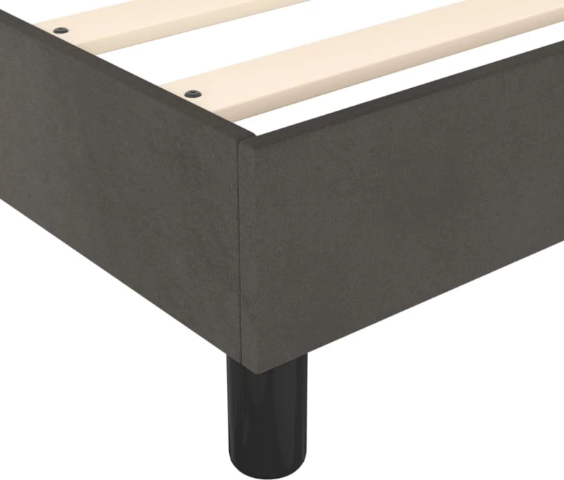 ΚΡΕΒΑΤΙ BOXSPRING ΜΕ ΣΤΡΩΜΑ ΣΚΟΥΡΟ ΓΚΡΙ 120X200 ΕΚ. ΒΕΛΟΥΔΙΝΟ 3144670