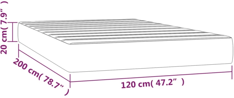 ΣΤΡΩΜΑ ΜΕ POCKET SPRINGS ΡΟΖ 120X200X20 ΕΚ. ΒΕΛΟΥΔΙΝΟ 347773