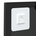 ΚΑΘΡΕΦΤΗΣ ΤΟΙΧΟΥ ΜΑΥΡΟΣ 40 X 40 ΕΚ. ΜΕΤΑΛΛΙΚΟΣ 342204
