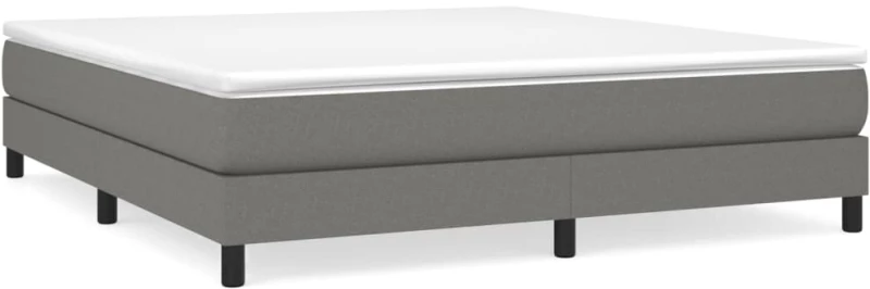 ΚΡΕΒΑΤΙ BOXSPRING ΜΕ ΣΤΡΩΜΑ ΣΚΟΥΡΟ ΓΚΡΙ 180X200 ΕΚ ΥΦΑΣΜΑΤΙΝ 3144094