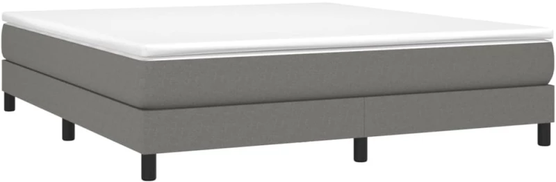 ΚΡΕΒΑΤΙ BOXSPRING ΜΕ ΣΤΡΩΜΑ ΣΚΟΥΡΟ ΓΚΡΙ 180X200 ΕΚ ΥΦΑΣΜΑΤΙΝ 3144094