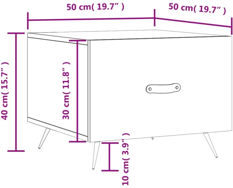 ΤΡΑΠΕΖΑΚΙ ΣΑΛΟΝΙΟΥ ΚΑΦΕ ΔΡΥΣ 50X50X40 ΕΚ. ΕΠΕΞΕΡΓΑΣΜΕΝΟ ΞΥΛΟ 829346