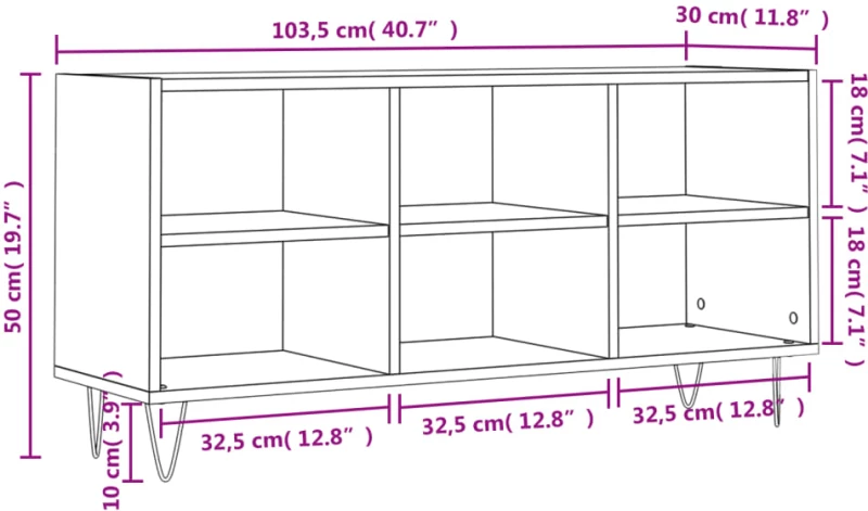 ΈΠΙΠΛΟ ΤΗΛΕΟΡΑΣΗΣ ΛΕΥΚΟ 103,5X30X50 ΕΚ. ΑΠΟ ΕΠΕΞΕΡΓΑΣΜΕΝΟ ΞΥΛΟ 826988