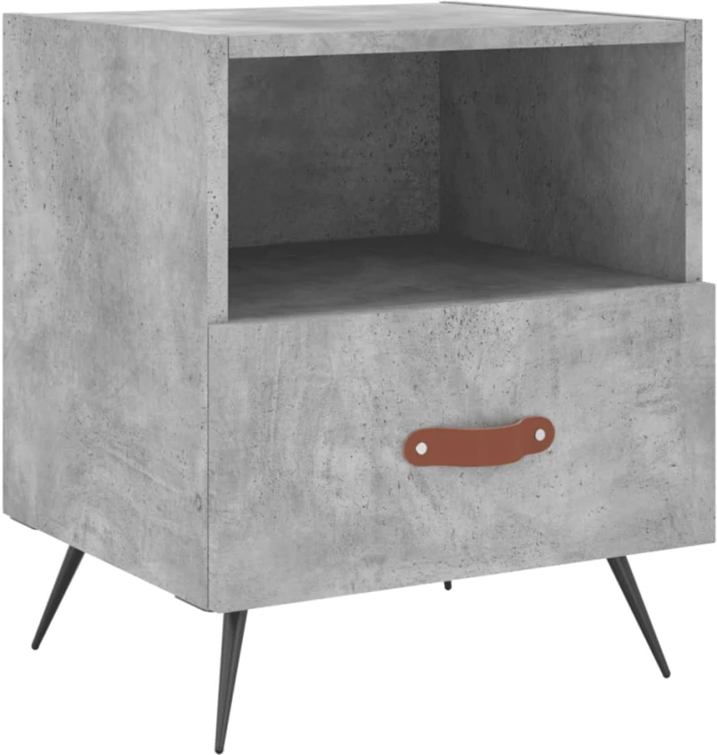 ΚΟΜΟΔΙΝΑ 2 ΤΕΜ. ΓΚΡΙ ΣΚΥΡΟΔΕΜ. 40 X 35 X 47,5 ΕΚ. ΕΠΕΞΕΡΓ. ΞΥΛΟ 827381