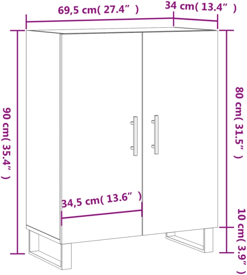 ΝΤΟΥΛΑΠΙ ΓΚΡΙ ΣΚΥΡΟΔΕΜΑΤΟΣ 69,5X34X90 ΕΚ. ΕΠΕΞΕΡΓΑΣΜΕΝΟ ΞΥΛΟ 827752