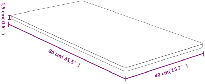 ΕΠΙΦΑΝΕΙΑ ΤΡΑΠΕΖΙΟΥ 40 X 80 X 1,5 ΑΠΟ ΜΠΑΜΠΟΥ 352710