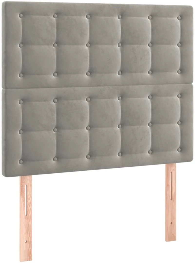 ΚΡΕΒΑΤΙ BOXSPRING ΜΕ ΣΤΡΩΜΑ ΑΝΟΙΧΤΟ ΓΚΡΙ 100X200 ΕΚ. ΒΕΛΟΥΔΙΝΟ 3132903