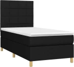 ΚΡΕΒΑΤΙ BOXSPRING ΜΕ ΣΤΡΩΜΑ ΜΑΥΡΟ 100 X 200 ΕΚ. ΥΦΑΣΜΑΤΙΝΟ 3142315