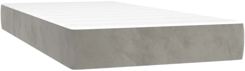 ΚΡΕΒΑΤΙ BOXSPRING ΜΕ ΣΤΡΩΜΑ ΑΝΟΙΧΤΟ ΓΚΡΙ 100X200 ΕΚ. ΒΕΛΟΥΔΙΝΟ 3142887