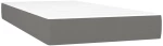ΚΡΕΒΑΤΙ BOXSPRING ΜΕ ΣΤΡΩΜΑ ΣΚΟΥΡΟ ΓΚΡΙ 90X200 ΕΚ. ΥΦΑΣΜΑΤΙΝΟ 3141906