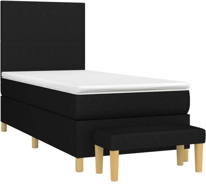 ΚΡΕΒΑΤΙ BOXSPRING ΜΕ ΣΤΡΩΜΑ ΜΑΥΡΟ 80 X 200 ΕΚ. ΥΦΑΣΜΑΤΙΝΟ 3136951