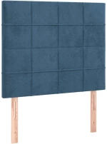 ΚΡΕΒΑΤΙ BOXSPRING ΜΕ ΣΤΡΩΜΑ ΣΚΟΥΡΟ ΜΠΛΕ 90X190 ΕΚ. ΒΕΛΟΥΔΙΝΟ 3137819