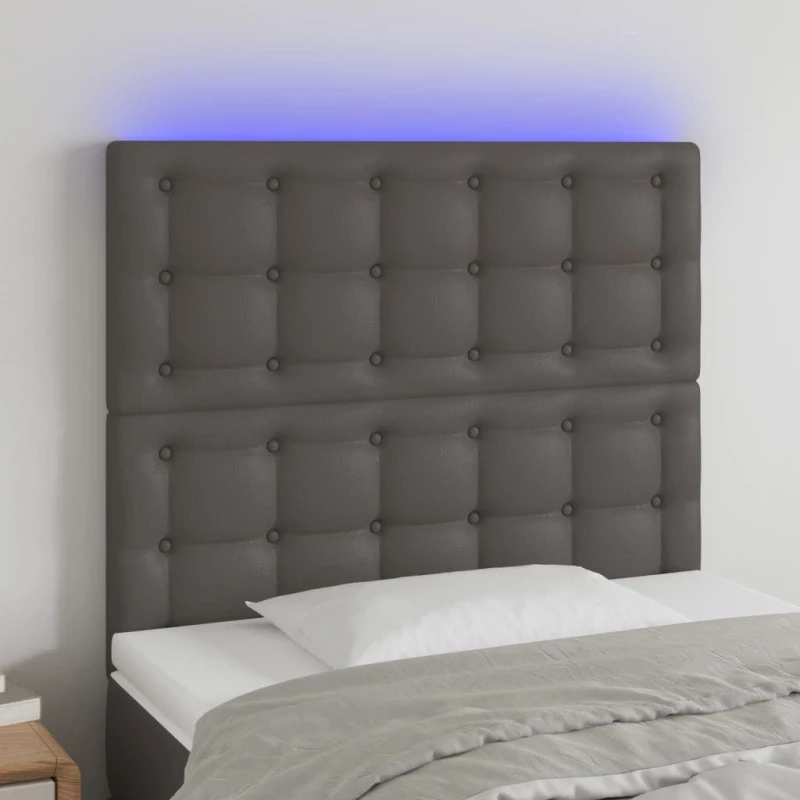 ΚΕΦΑΛΑΡΙ ΚΡΕΒΑΤΙΟΥ LED ΓΚΡΙ 90X5X118/128 ΕΚ 3122506
