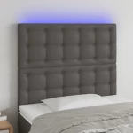 ΚΕΦΑΛΑΡΙ ΚΡΕΒΑΤΙΟΥ LED ΓΚΡΙ 90X5X118/128 ΕΚ 3122506