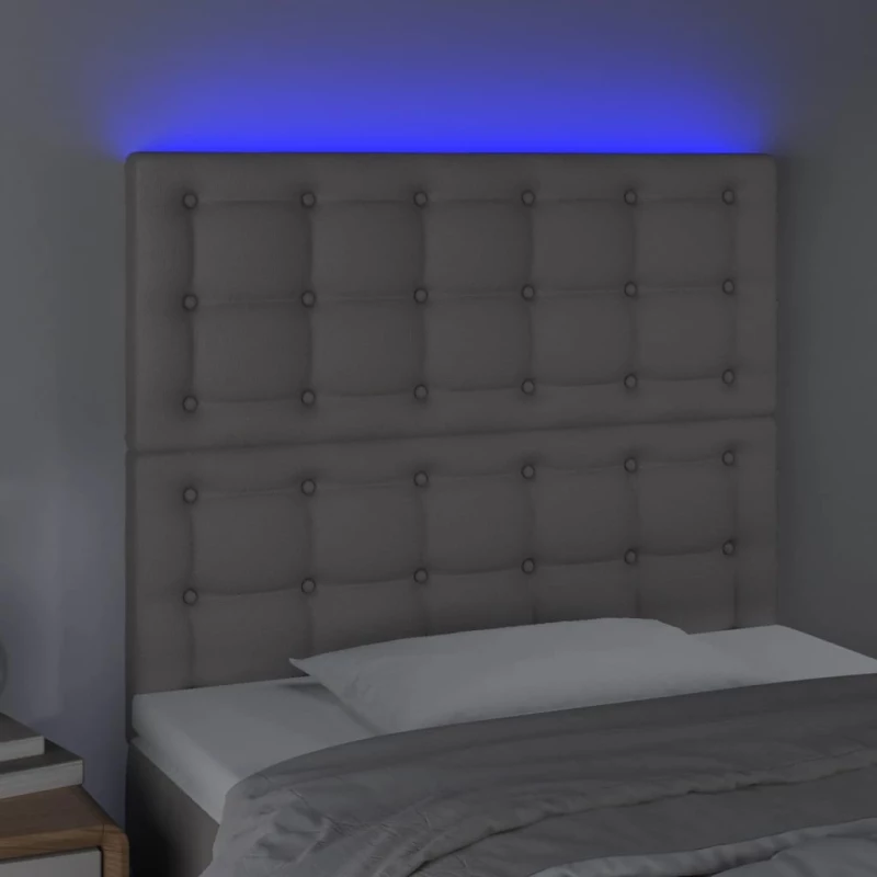 ΚΕΦΑΛΑΡΙ ΚΡΕΒΑΤΙΟΥ LED ΓΚΡΙ 90X5X118/128 ΕΚ 3122506