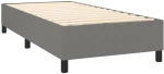 ΚΡΕΒΑΤΙ BOXSPRING ΜΕ ΣΤΡΩΜΑ ΣΚΟΥΡΟ ΓΚΡΙ 100X200 ΕΚ. ΥΦΑΣΜΑΤΙΝΟ 3128182