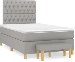 ΚΡΕΒΑΤΙ BOXSPRING ΜΕ ΣΤΡΩΜΑ ΑΝΟΙΧΤΟ ΓΚΡΙ 120X200 ΕΚ. ΥΦΑΣΜΑΤΙΝΟ 3137381