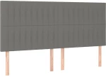 ΚΡΕΒΑΤΙ BOXSPRING ΜΕ ΣΤΡΩΜΑ ΣΚΟΥΡΟ ΓΚΡΙ 180X200 ΕΚ ΥΦΑΣΜΑΤΙΝ 3136774