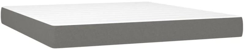 ΚΡΕΒΑΤΙ BOXSPRING ΜΕ ΣΤΡΩΜΑ ΣΚΟΥΡΟ ΓΚΡΙ 180X200 ΕΚ ΥΦΑΣΜΑΤΙΝ 3136774