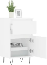 ΝΤΟΥΛΑΠΙΑ 2 ΤΕΜ. ΛΕΥΚΑ 40 X 35 X 70 ΕΚ. ΑΠΟ ΕΠΕΞΕΡΓΑΣΜΕΝΟ ΞΥΛΟ 831149
