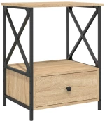ΚΟΜΟΔΙΝΑ 2 ΤΕΜ. SONOMA ΔΡΥΣ 50X41X65 ΕΚ. ΑΠΟ ΕΠΕΞΕΡΓΑΣΜΕΝΟ ΞΥΛΟ 826086