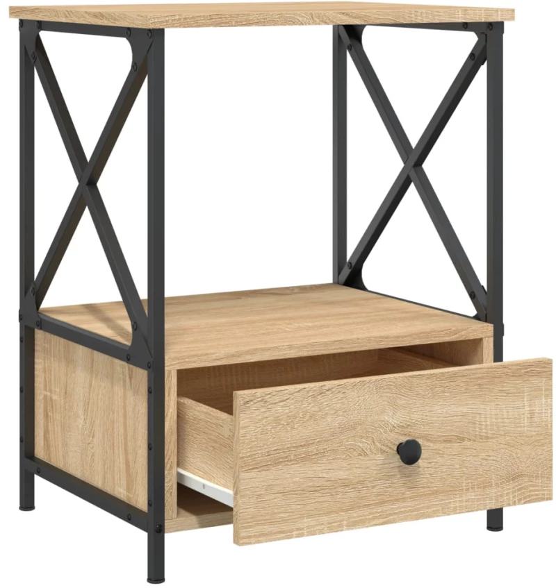 ΚΟΜΟΔΙΝΑ 2 ΤΕΜ. SONOMA ΔΡΥΣ 50X41X65 ΕΚ. ΑΠΟ ΕΠΕΞΕΡΓΑΣΜΕΝΟ ΞΥΛΟ 826086