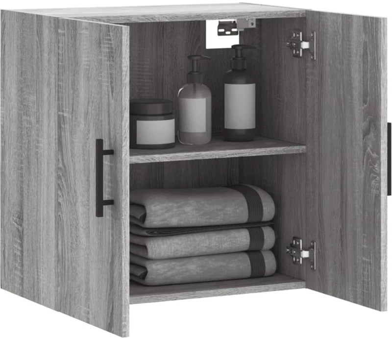 ΝΤΟΥΛΑΠΙ ΤΟΙΧΟΥ ΓΚΡΙ SONOMA 60X31X60 ΕΚ. ΑΠΟ ΕΠΕΞΕΡΓΑΣΜΕΝΟ ΞΥΛΟ 829994