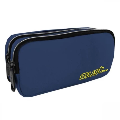 Must Monochrome Plus Colored Κασετίνα Βαρελάκι με 2 Θήκες Navy 1τμχ #584957