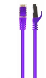 CABLEXPERT FTP CAT6 UTP PATCH CORD PURPLE SHIELDED 0.5M