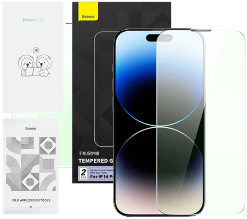 Privacy Protection Tempered Glass Baseus Crystal Series IP 14 PRO