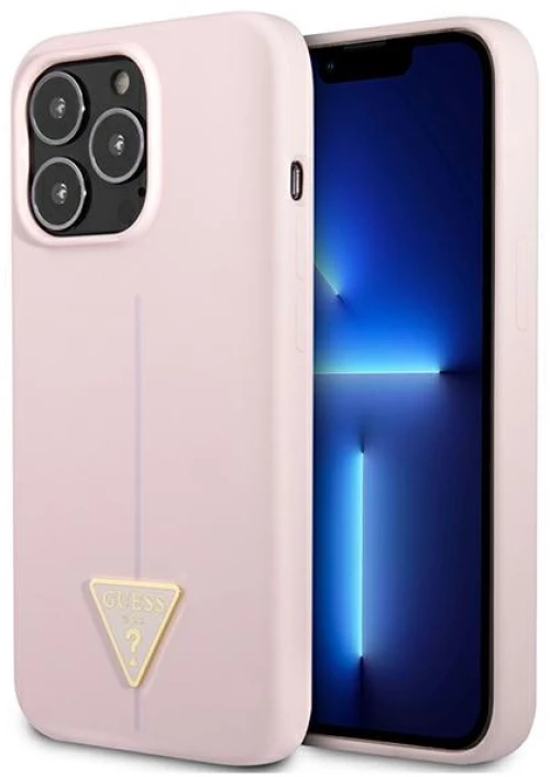 Guess Silicone Triangle Logo - Cover iPhone 13 Pro Max(Purple)