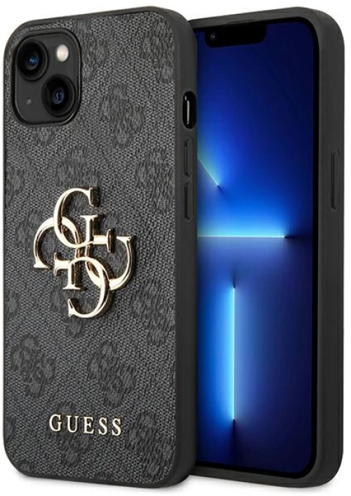 Guess 4G Big Metal Logo Case iPhone 14 (Grey)