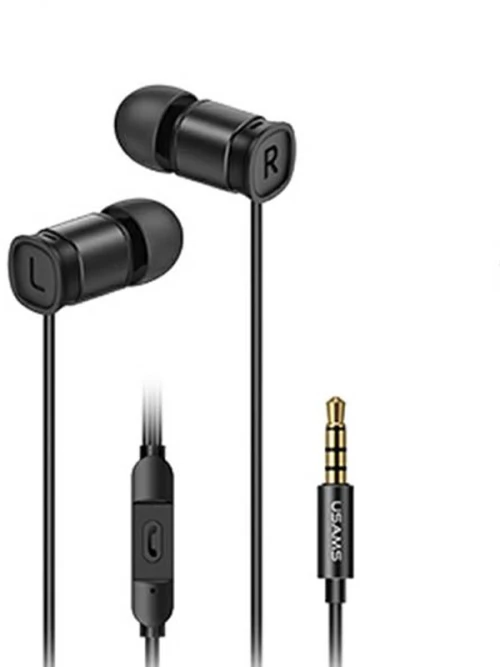 USAMS EP-46 - 3.5 mm stereo jack headphones (Black)