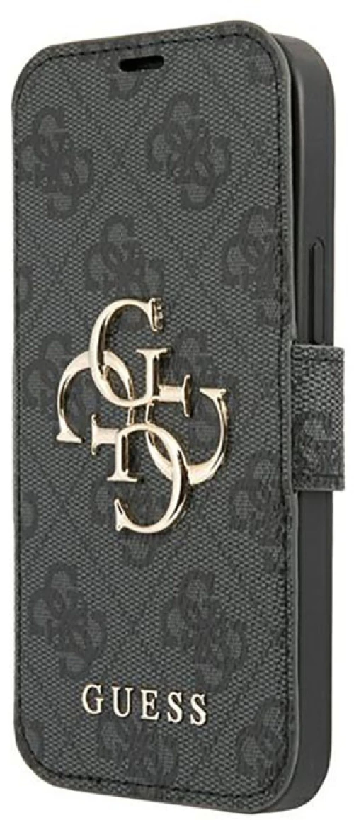 Guess Booktype 4G Big Metal Logo - Case for iPhone 13 Pro Max (Grey)