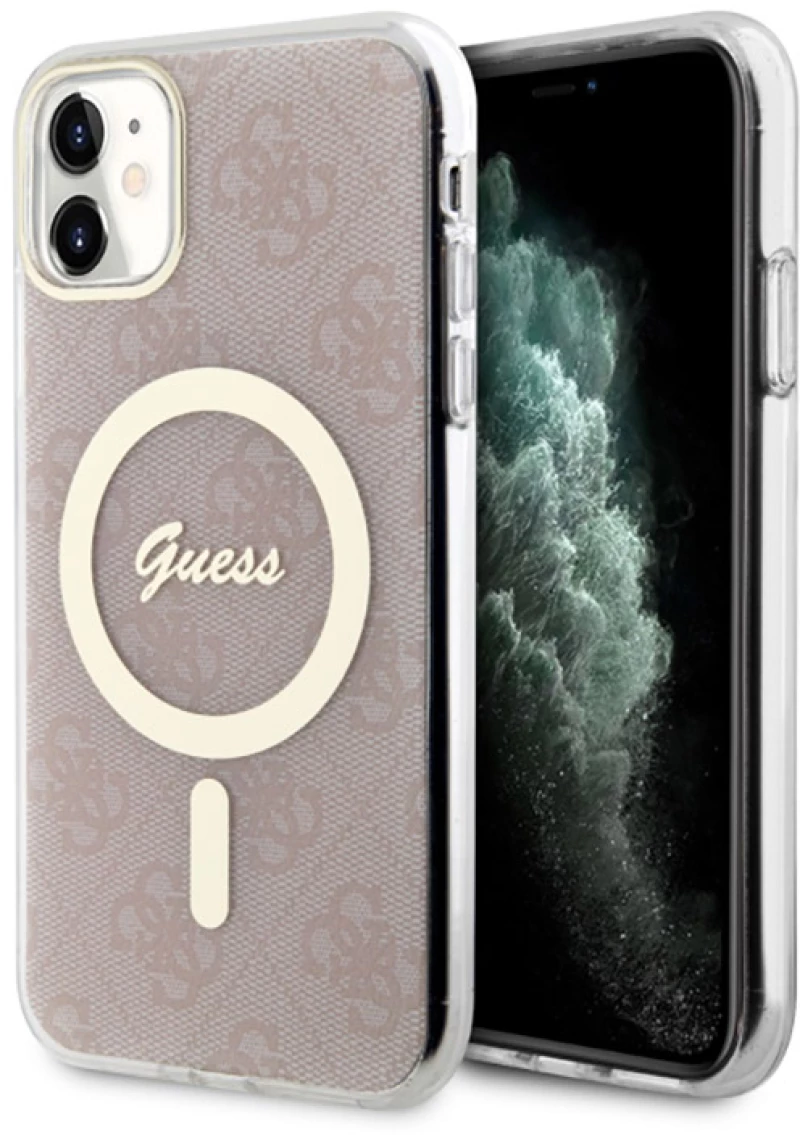 Guess 4G MagSafe - Case for iPhone 11 (Pink)