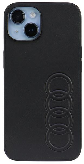 Audi Synthetic Leather - Case for iPhone 14 (Black)