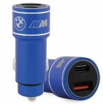 BMW M Edition - Fast Charge USB-C & USB-A PD 18W + QC 3.0 18W car charger (Blue)