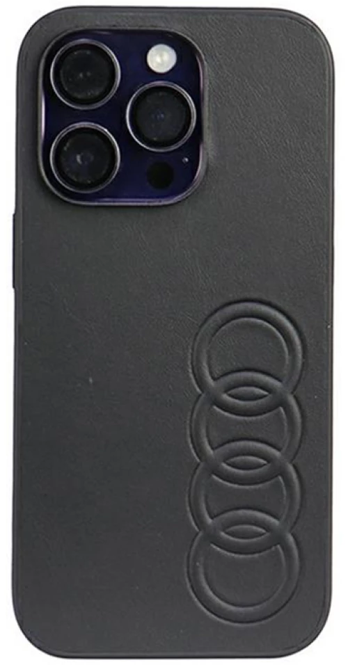 Audi Synthetic Leather - Case for iPhone 14 Pro (Black)