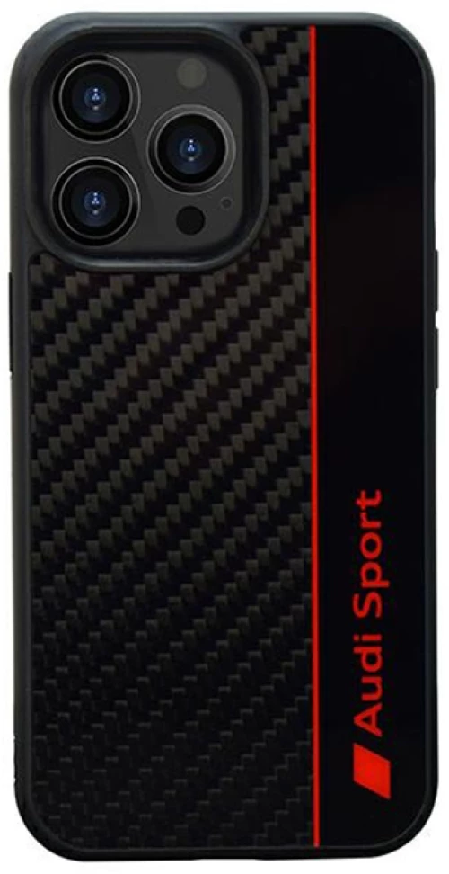 Audi Carbon Fiber Stripe - Case for iPhone 13 Pro Max (Black)