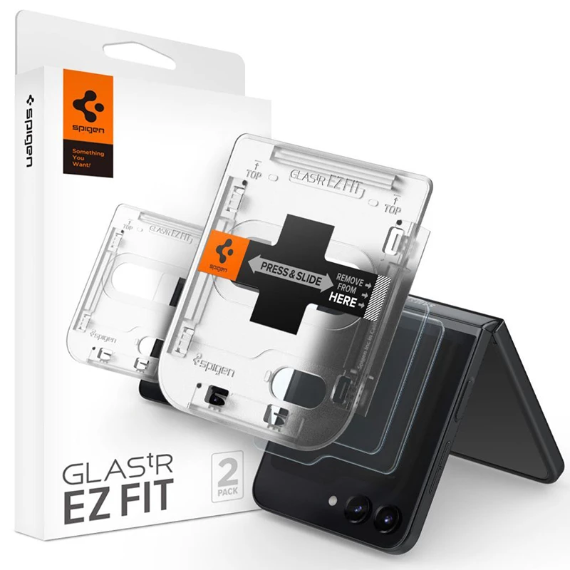 Spigen GLAS.TR EZ FIT - Tempered glass for Samsung Galaxy Z Flip 5 (2 pieces)