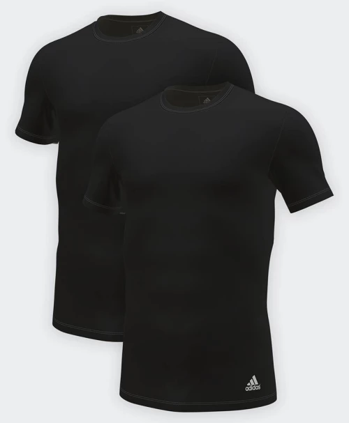 ADIDAS CREW NECK ACTIVE FLEX COTTON T-SHIRT 2 PACK - 4A2M04-000