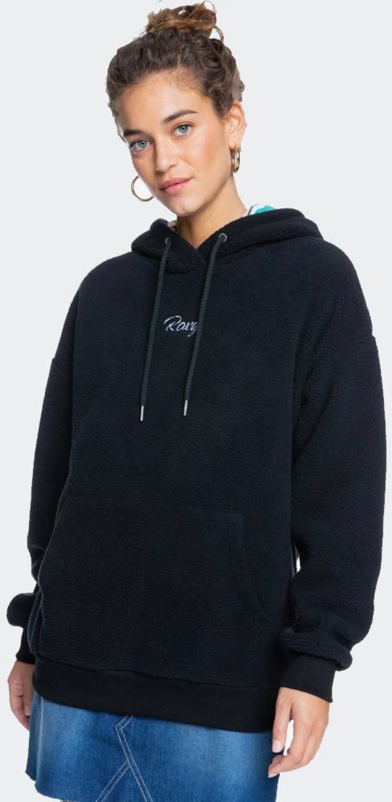 Roxy Call Me Sherpa Fleece Hoodie - ERJPF03085-KVJ0