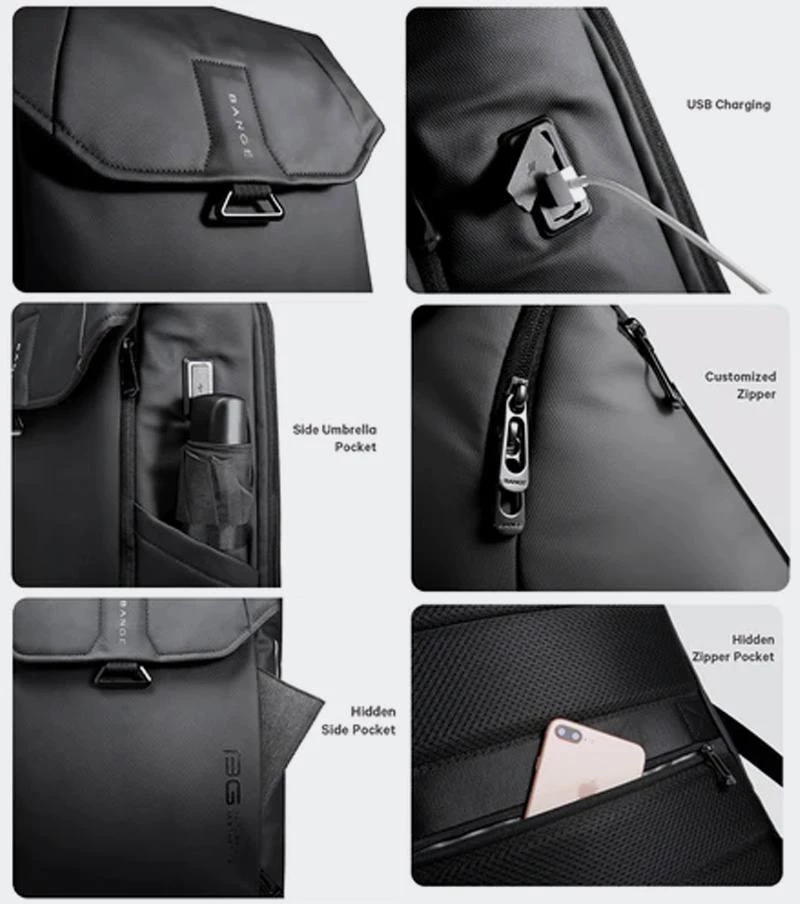 BANGE BACKPACK - 2575-BLACK